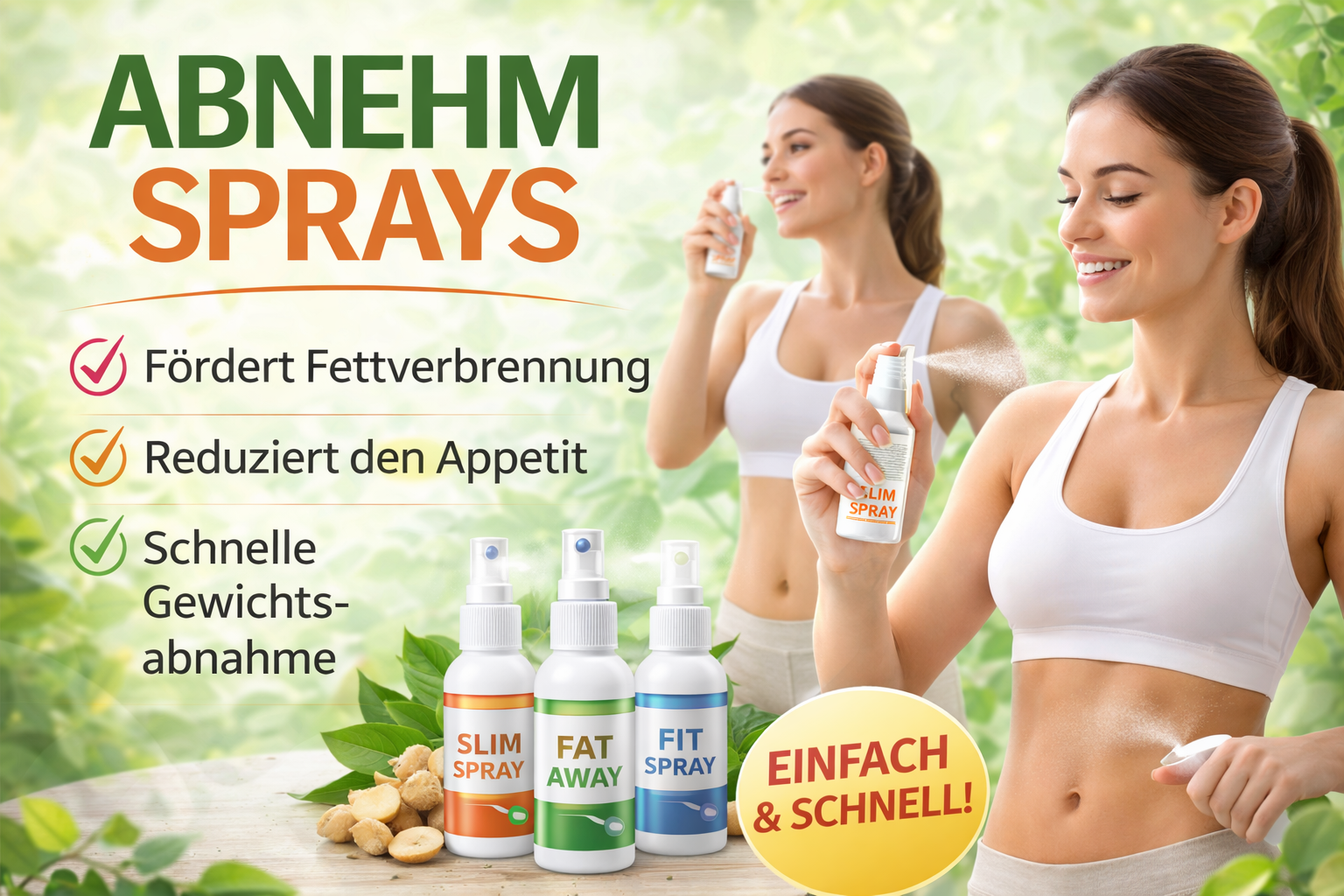 Calorie Active Spray – markenfreies Symbolbild